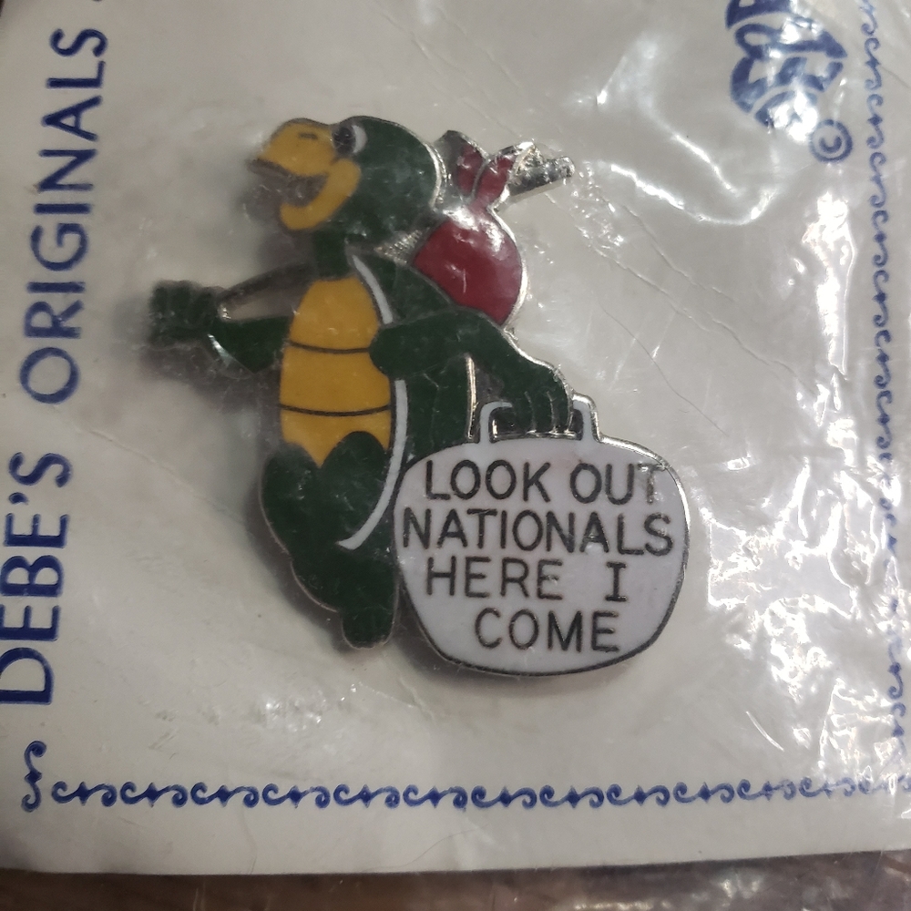 Vintage Debe's Originals Turtle Pin Women's International Bowling Congress WIBC